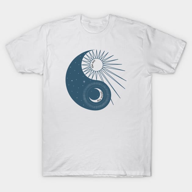 Celestial Sun & Moon Shirt, Sun Moon Stars Tee, Mystical Tee, Moon and Stars, Bohemian Tshirt, Astronomical T-Shirt by Coffee Conceptions